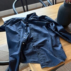 Ralph Lauren navy button up polo